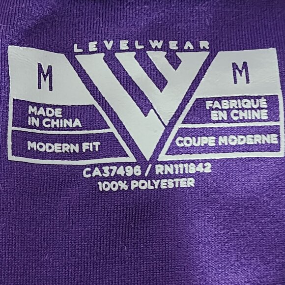 Levelwear Heather Grey w/Purple LS and Collar Poly Univ. of Washington Shacket M - Picture 15 of 16